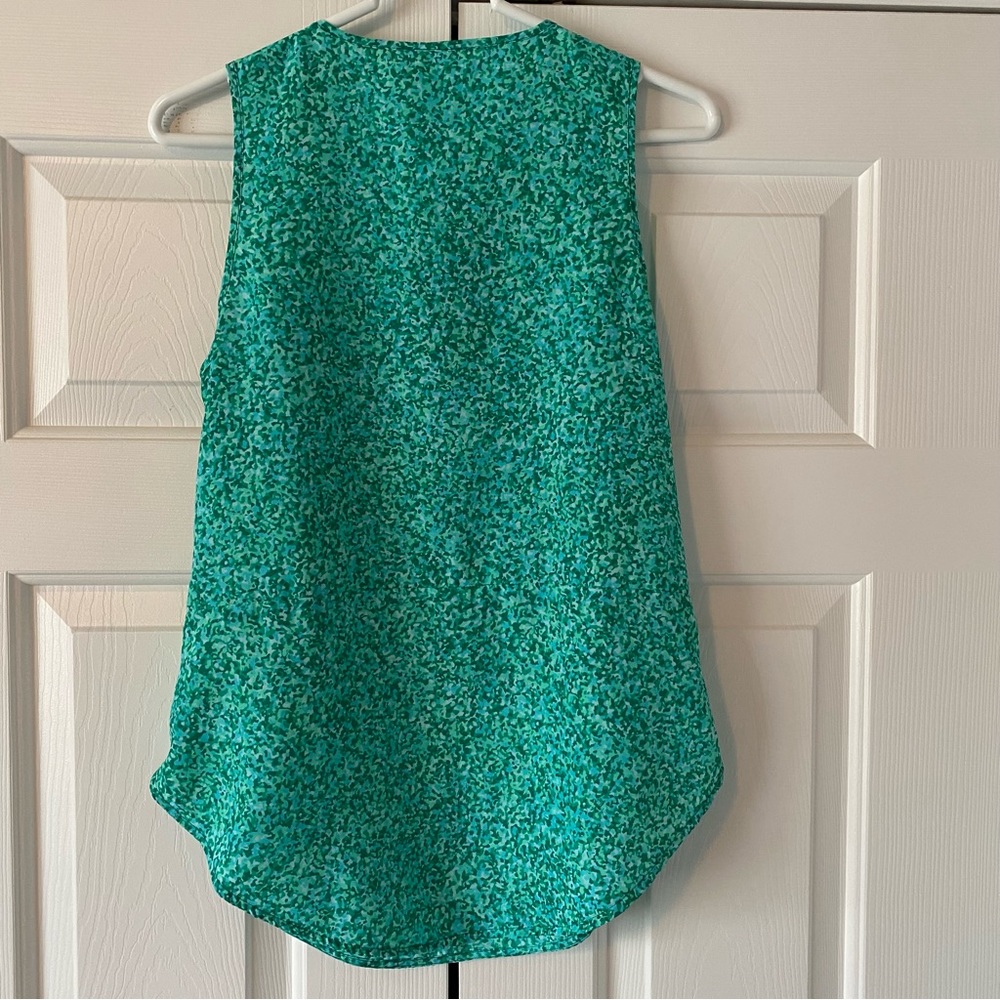 Michael Kors Green Sleeveless Top, M - Picture 1 of 8